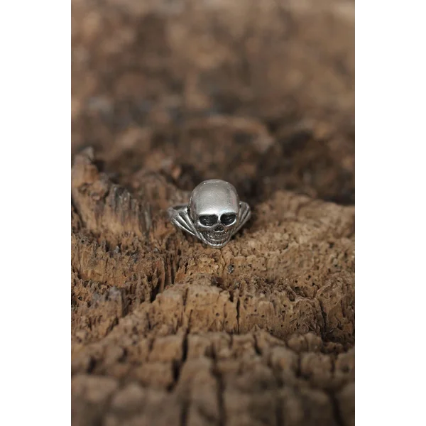 Ayarlanabilir Kuru Kafa Tasarımlı Erkek Yüzük