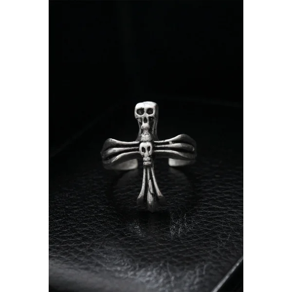 Ayarlanabilir Kurukafa Model Erkek Yüzük