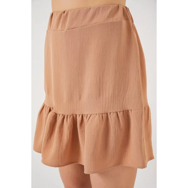 Ayrobin Mini Etek 8054 - Camel