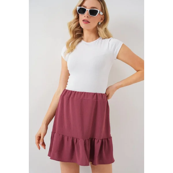 Ayrobin Mini Etek 8054 - Gül Kurusu