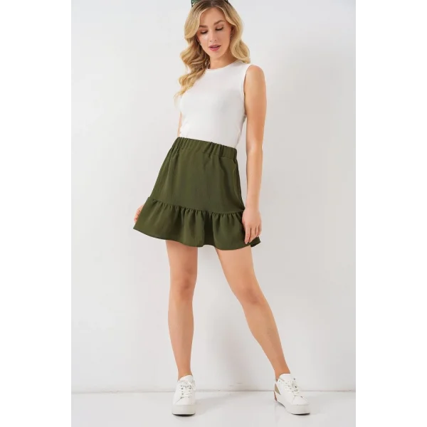 Ayrobin Mini Etek 8054 - Haki