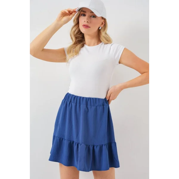 Ayrobin Mini Etek 8054 - İndigo