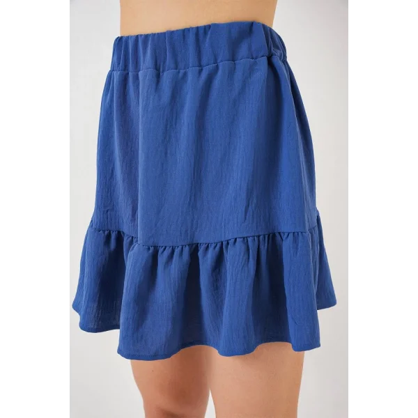 Ayrobin Mini Etek 8054 - İndigo