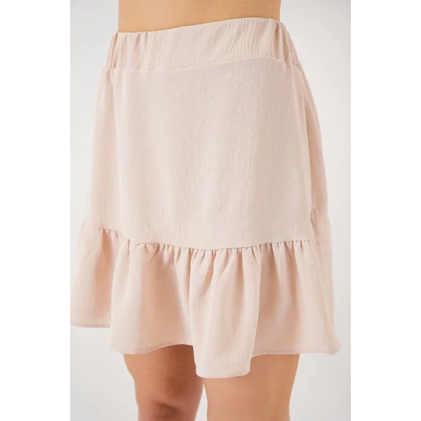 Ayrobin Mini Etek 8054 - Krem