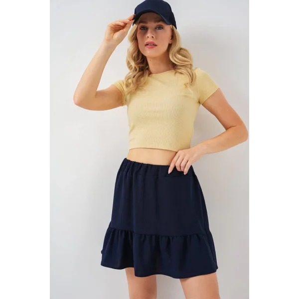 Ayrobin Mini Etek 8054 - Lacivert