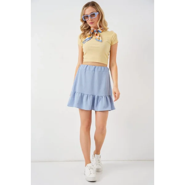 Ayrobin Mini Etek 8054 - Mavi