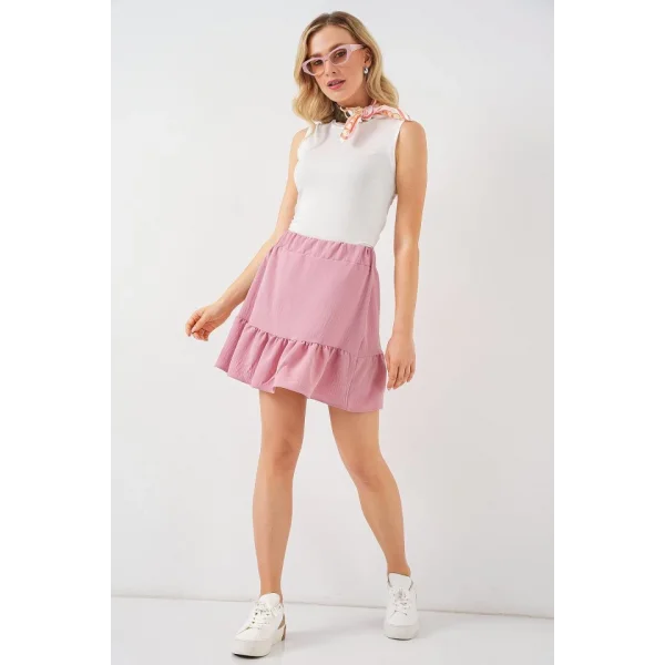 Ayrobin Mini Etek 8054 - Pudra