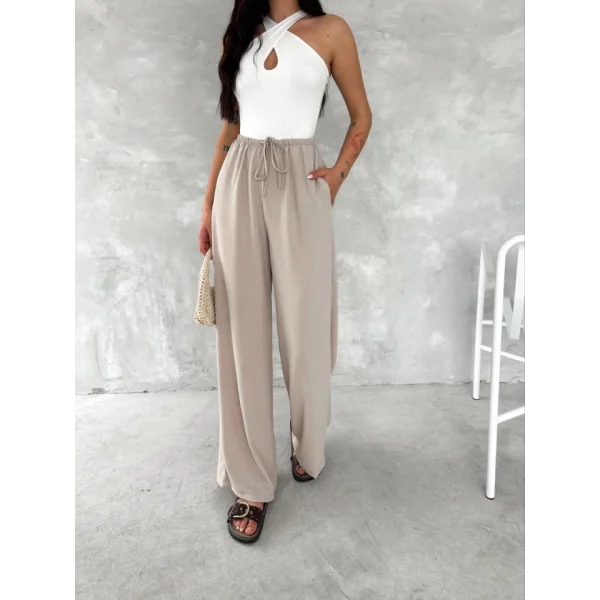 Ayrobin Oversize Pantalon - Bej