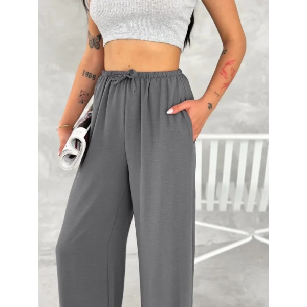 Ayrobin Oversize Pantalon - Füme