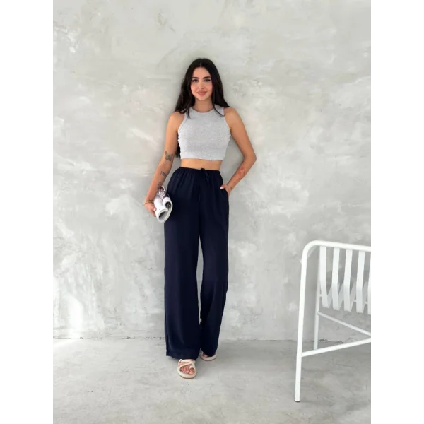 Ayrobin Oversize Pantalon - Lacivert