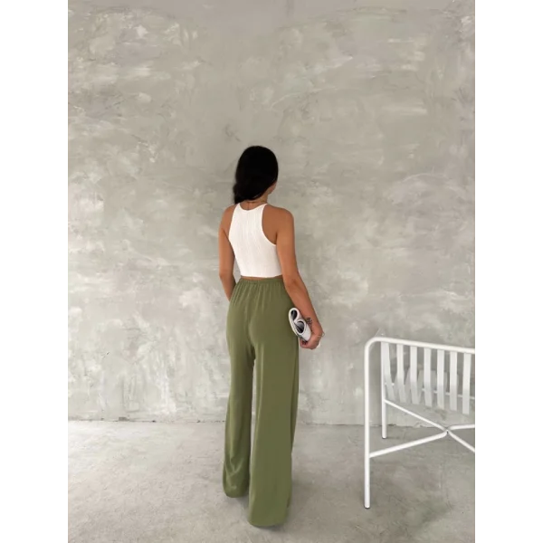 Ayrobin Oversize Pantalon - Mint Yeşili