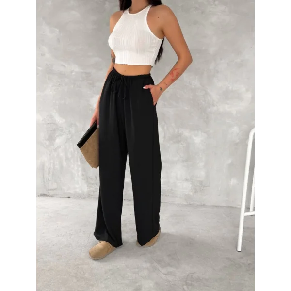 Ayrobin Oversize Pantalon - Siyah