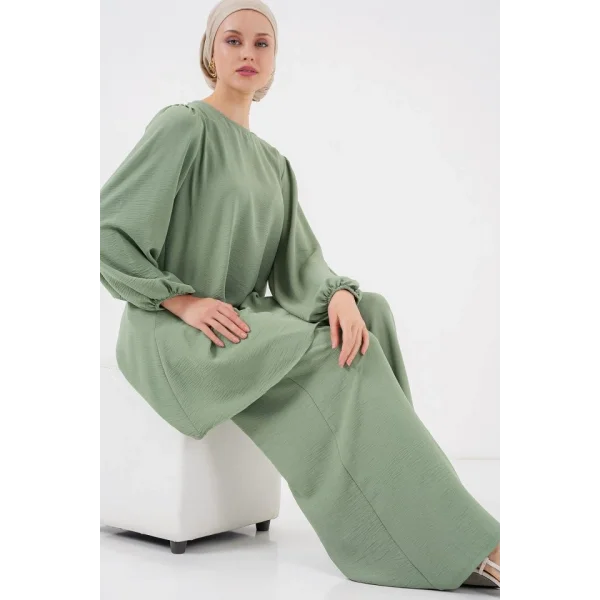 Ayrobin Tunik Pantolon Alt Üst Takım 6712 - Çağla