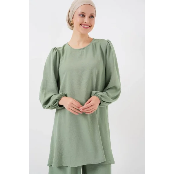 Ayrobin Tunik Pantolon Alt Üst Takım 6712 - Çağla
