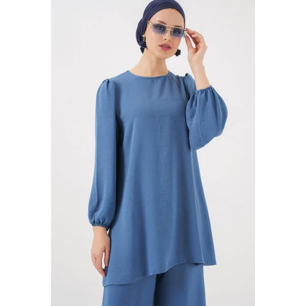 Ayrobin Tunik Pantolon Alt Üst Takım 6712 - İndigo