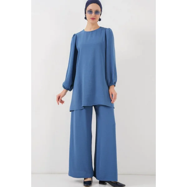 Ayrobin Tunik Pantolon Alt Üst Takım 6712 - İndigo