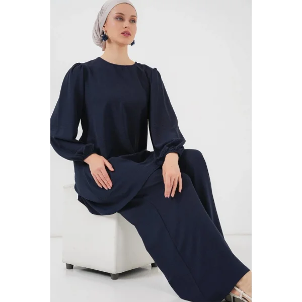 Ayrobin Tunik Pantolon Alt Üst Takım 6712 - Lacivert