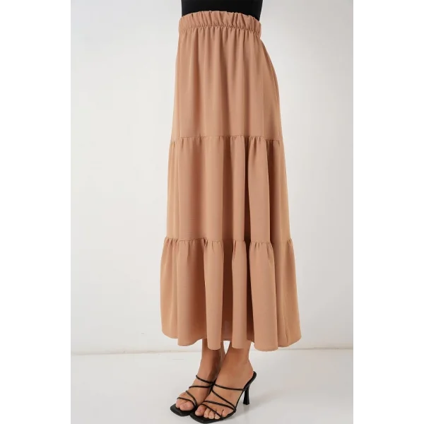 Ayrobin Uzun Etek 8048 - Bisküvi