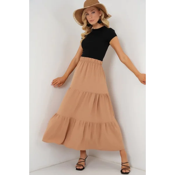 Ayrobin Uzun Etek 8048 - Bisküvi