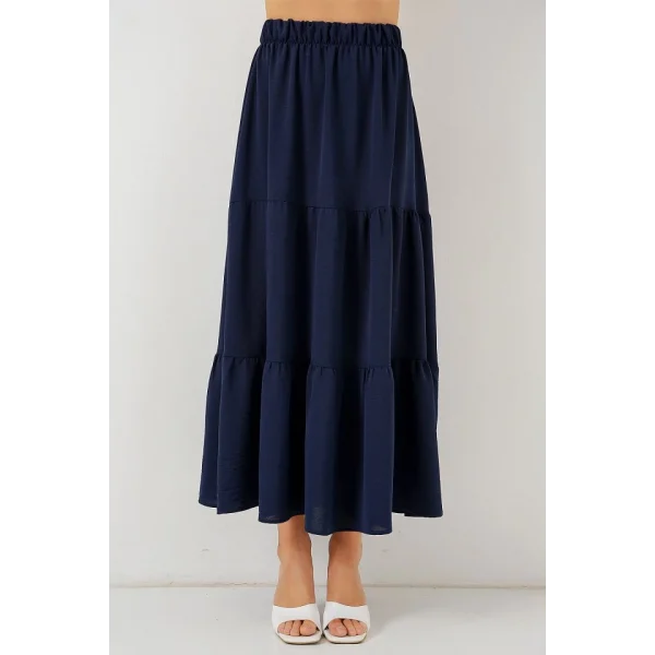 Ayrobin Uzun Etek 8048 - Lacivert