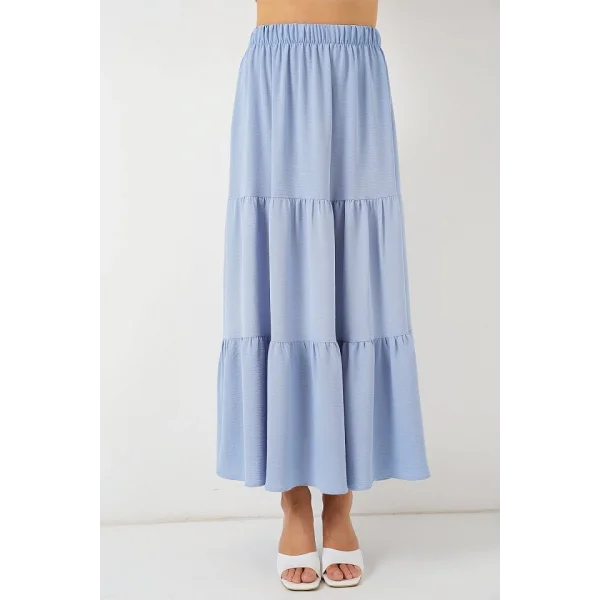 Ayrobin Uzun Etek 8048 - Mavi