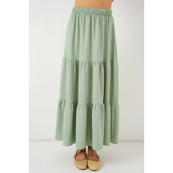 Ayrobin Uzun Etek 8048 - Mint