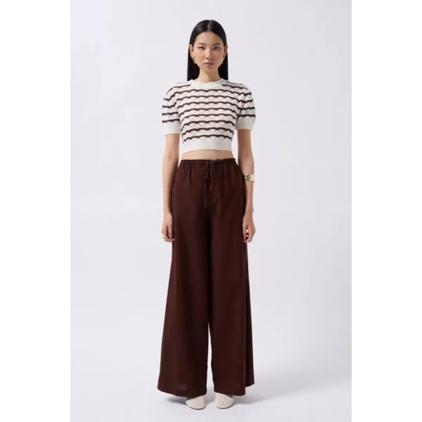 Bağcık Detay Pamuklu Pantolon