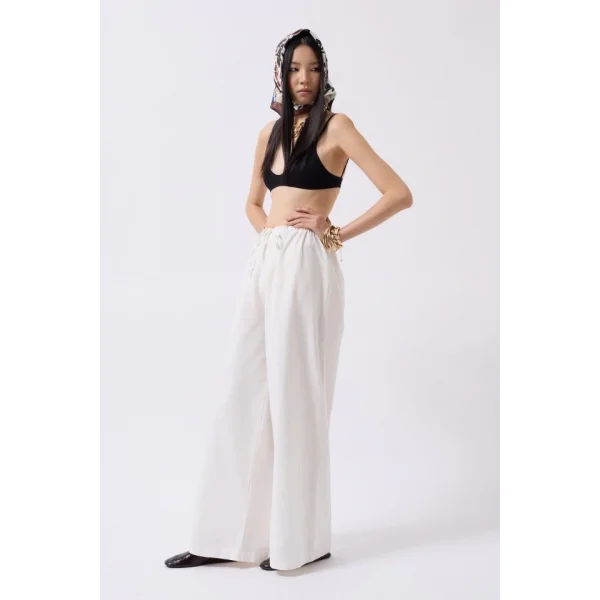 Bağcık Detay Pamuklu Pantolon