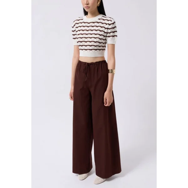 Bağcık Detay Pamuklu Pantolon