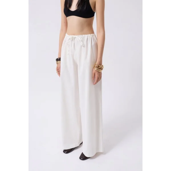 Bağcık Detay Pamuklu Pantolon