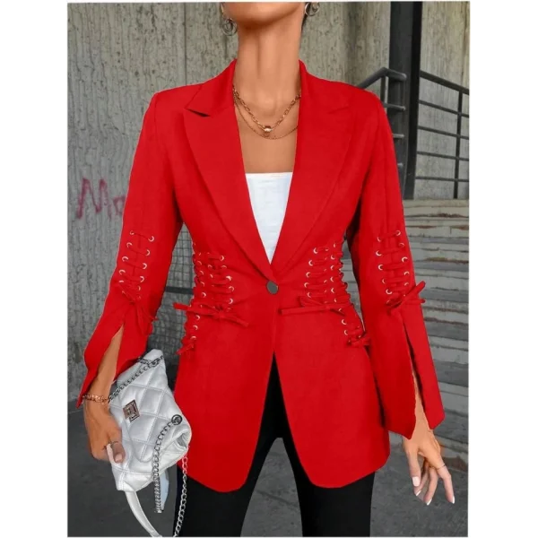 Bağcık Detaylı Tasarım Ceket