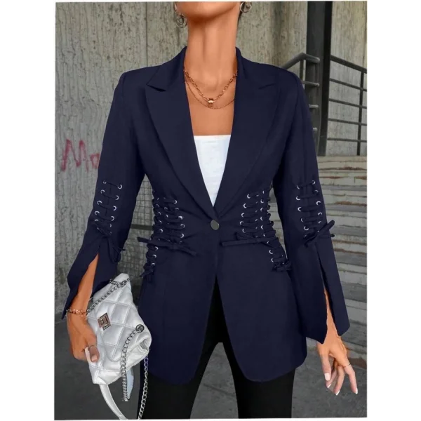 Bağcık Detaylı Tasarım Ceket