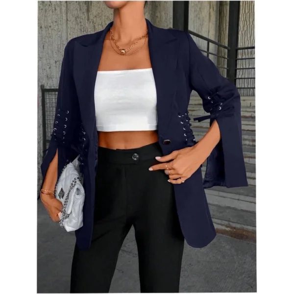 Bağcık Detaylı Tasarım Ceket