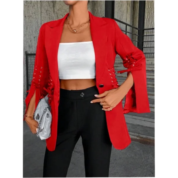 Bağcık Detaylı Tasarım Ceket