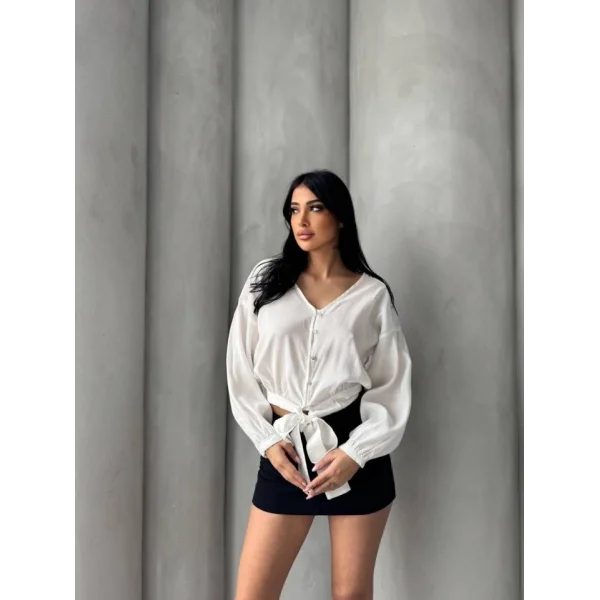 Bağlama Detaylı Gömlek