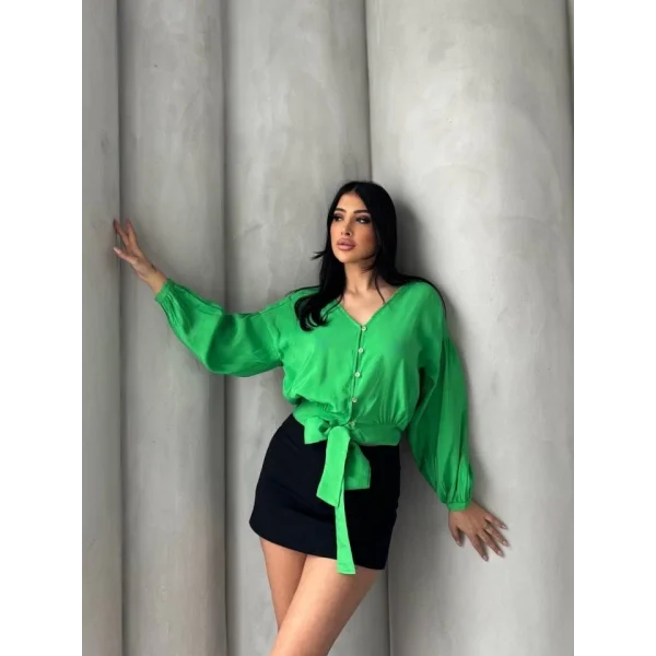 Bağlama Detaylı Gömlek