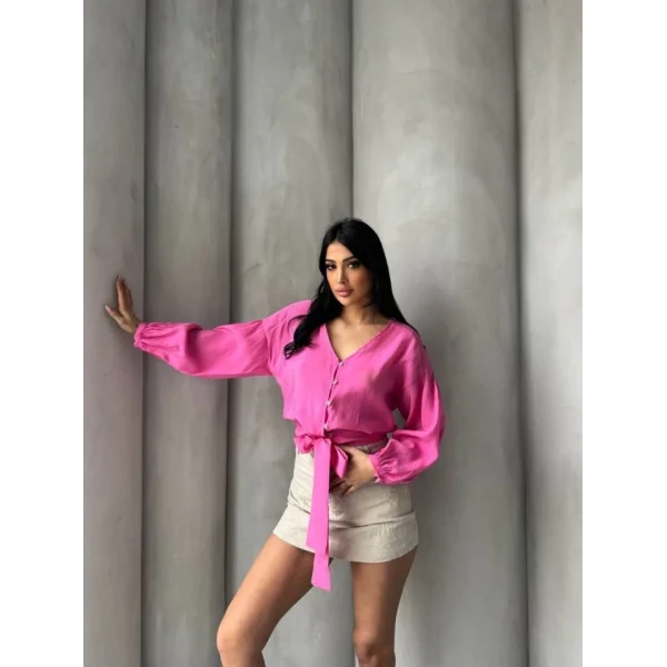 Bağlama Detaylı Gömlek