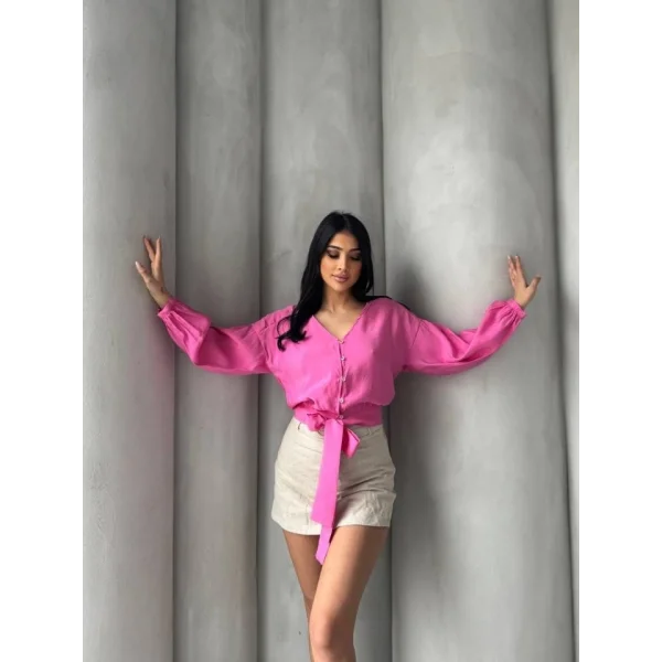 Bağlama Detaylı Gömlek