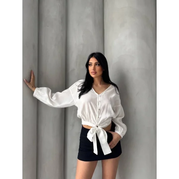 Bağlama Detaylı Gömlek