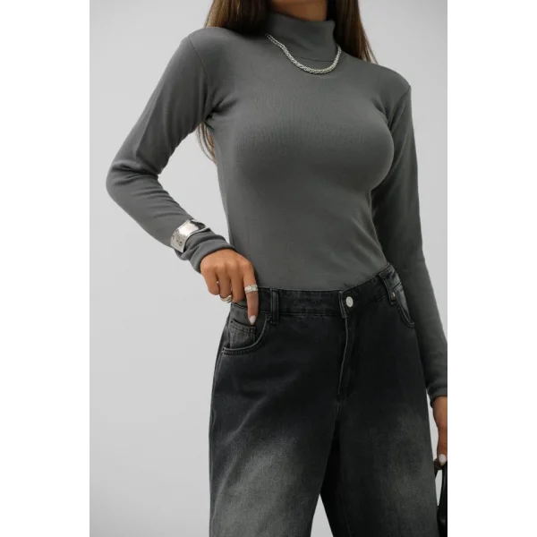 Balıkçı Yaka Triko Bluz