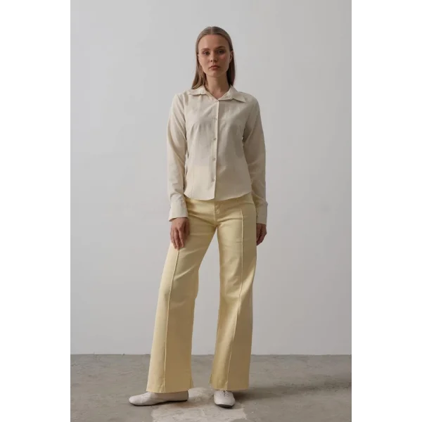 Basic Gömlek - Ekru