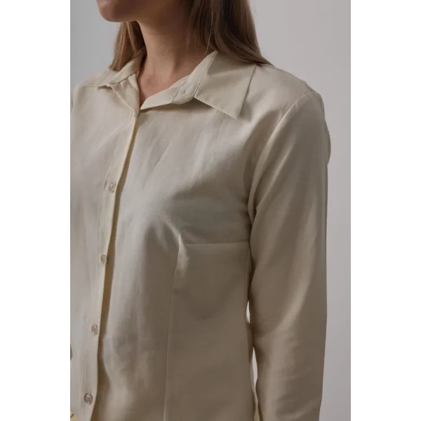 Basic Gömlek - Ekru