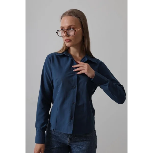 Basic Gömlek - İndigo