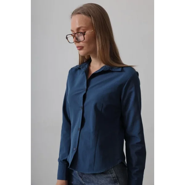 Basic Gömlek - İndigo