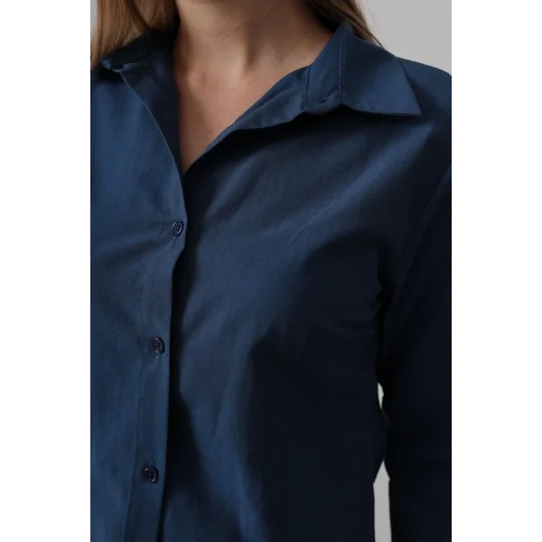 Basic Gömlek - İndigo