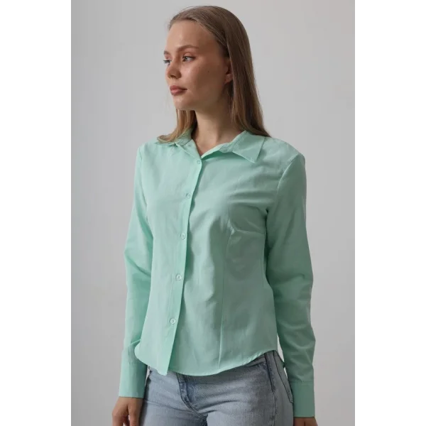 Basic Gömlek - Mint