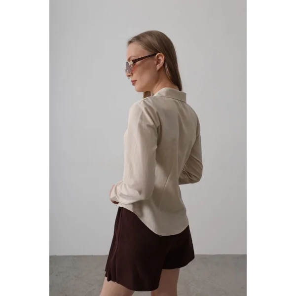 Basic Gömlek - Taş