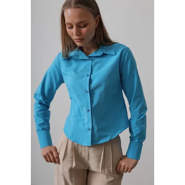 Basic Gömlek - Turkuaz