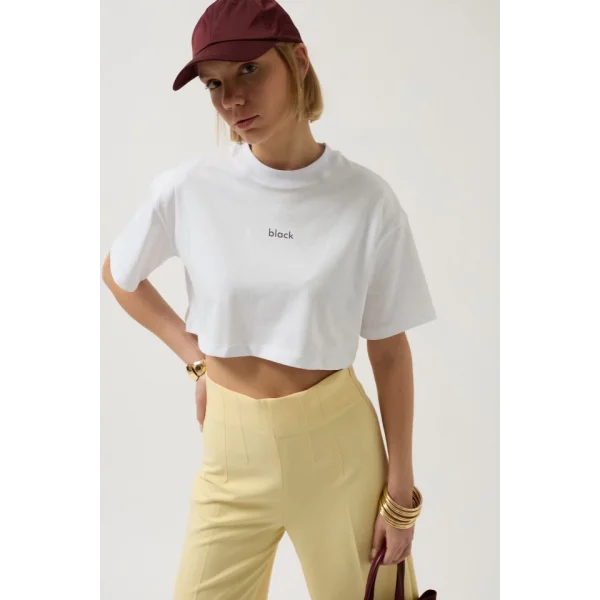 Baskılı Crop Thirt