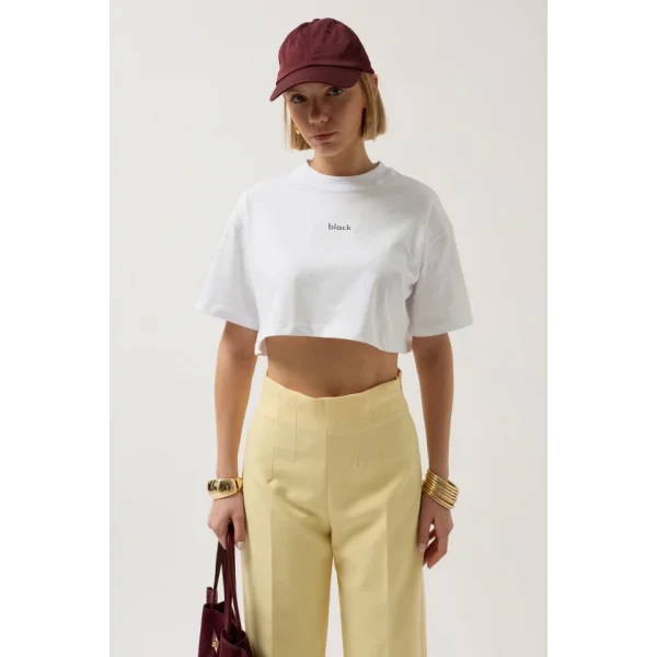 Baskılı Crop Thirt